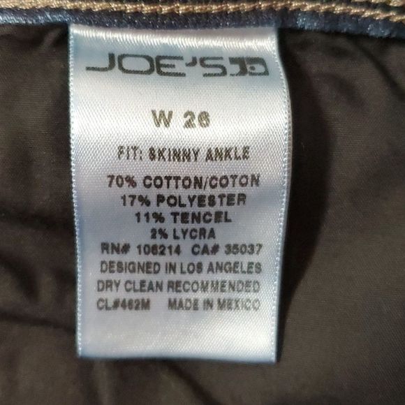 Joe's Jeans Skinny Ankle Jeans in Wilkins Dark Wash Size 26‎ - Picture 9 of 10